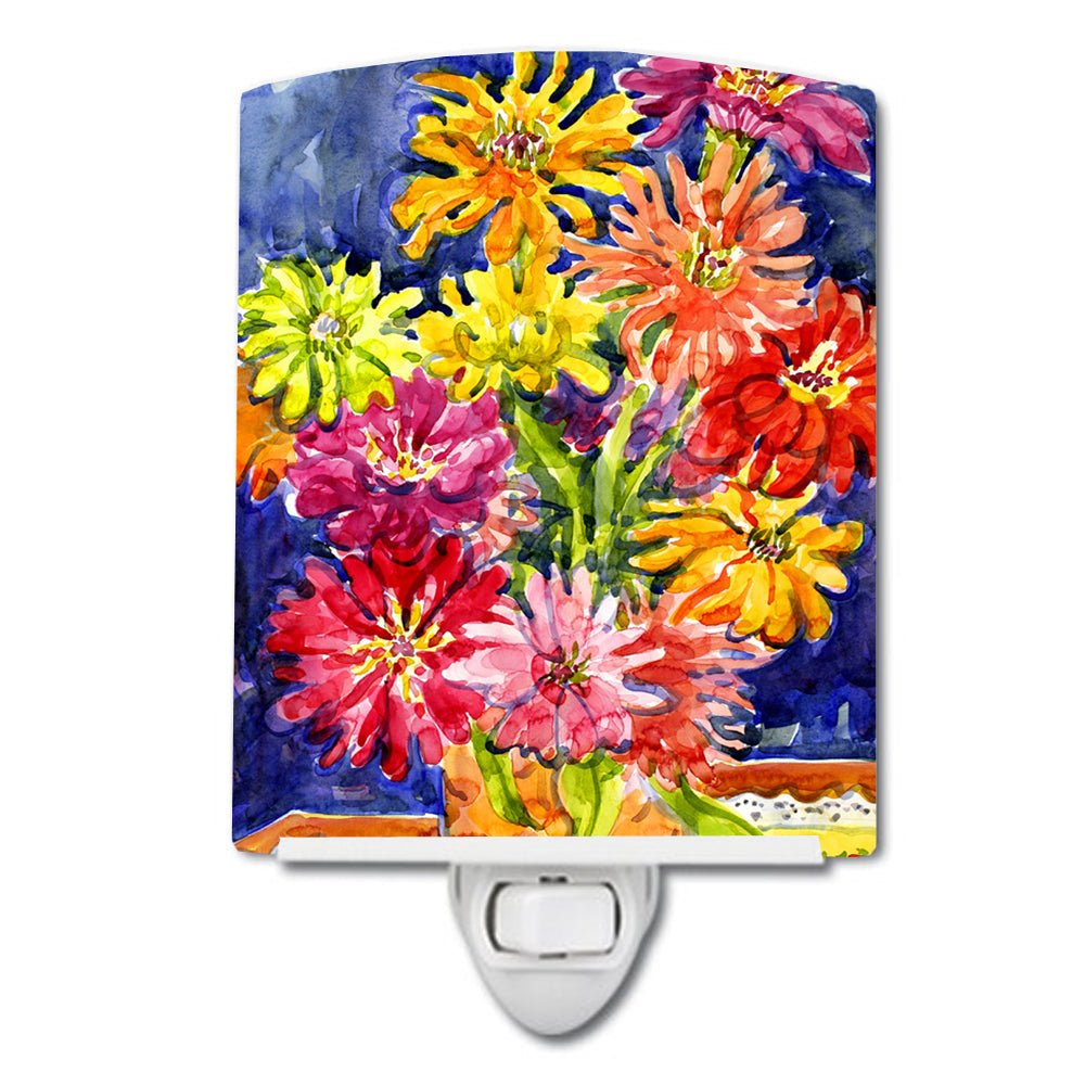 Gerber Daisies Ceramic Nightlight - Napa Valley Wildflower Co.