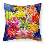 Gerber Daisies Outdoor Canvas Pillow 14x14 - Napa Valley Wildflower Co.