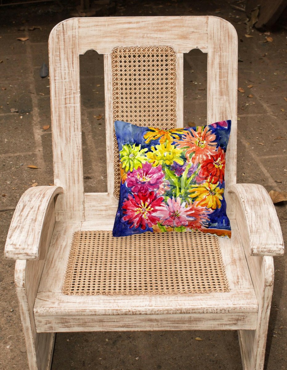 Gerber Daisies Outdoor Canvas Pillow 14x14 - Napa Valley Wildflower Co.