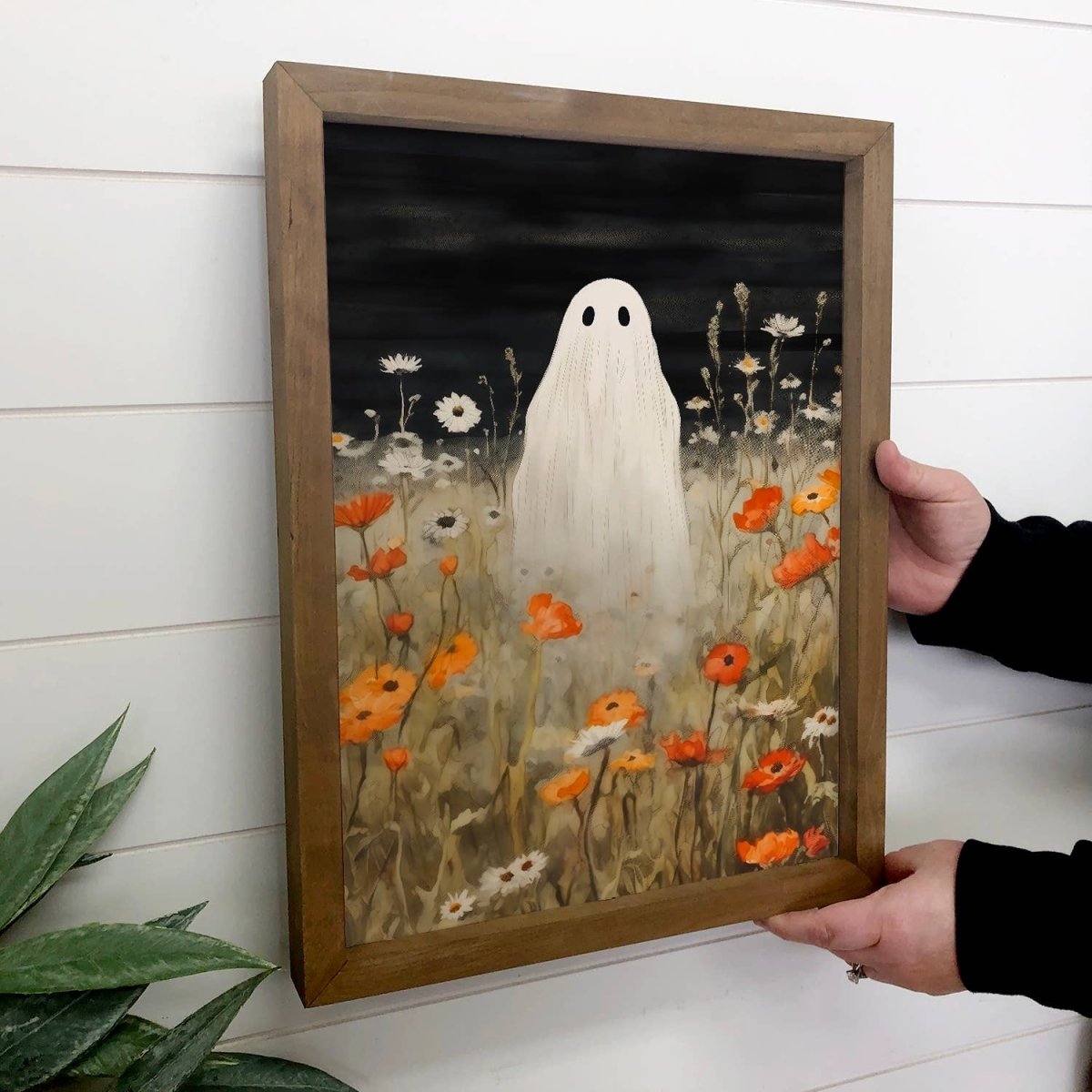 Ghost in Wildflowers | Framed Canvas Art - Napa Valley Wildflower Co.