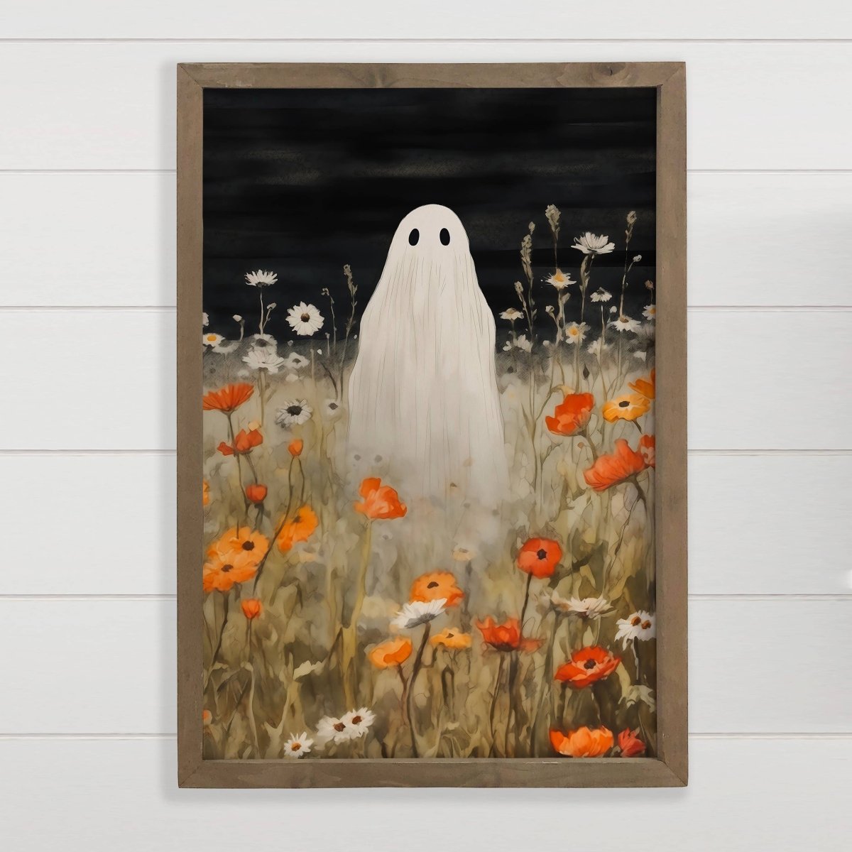Ghost in Wildflowers | Framed Canvas Art - Napa Valley Wildflower Co.