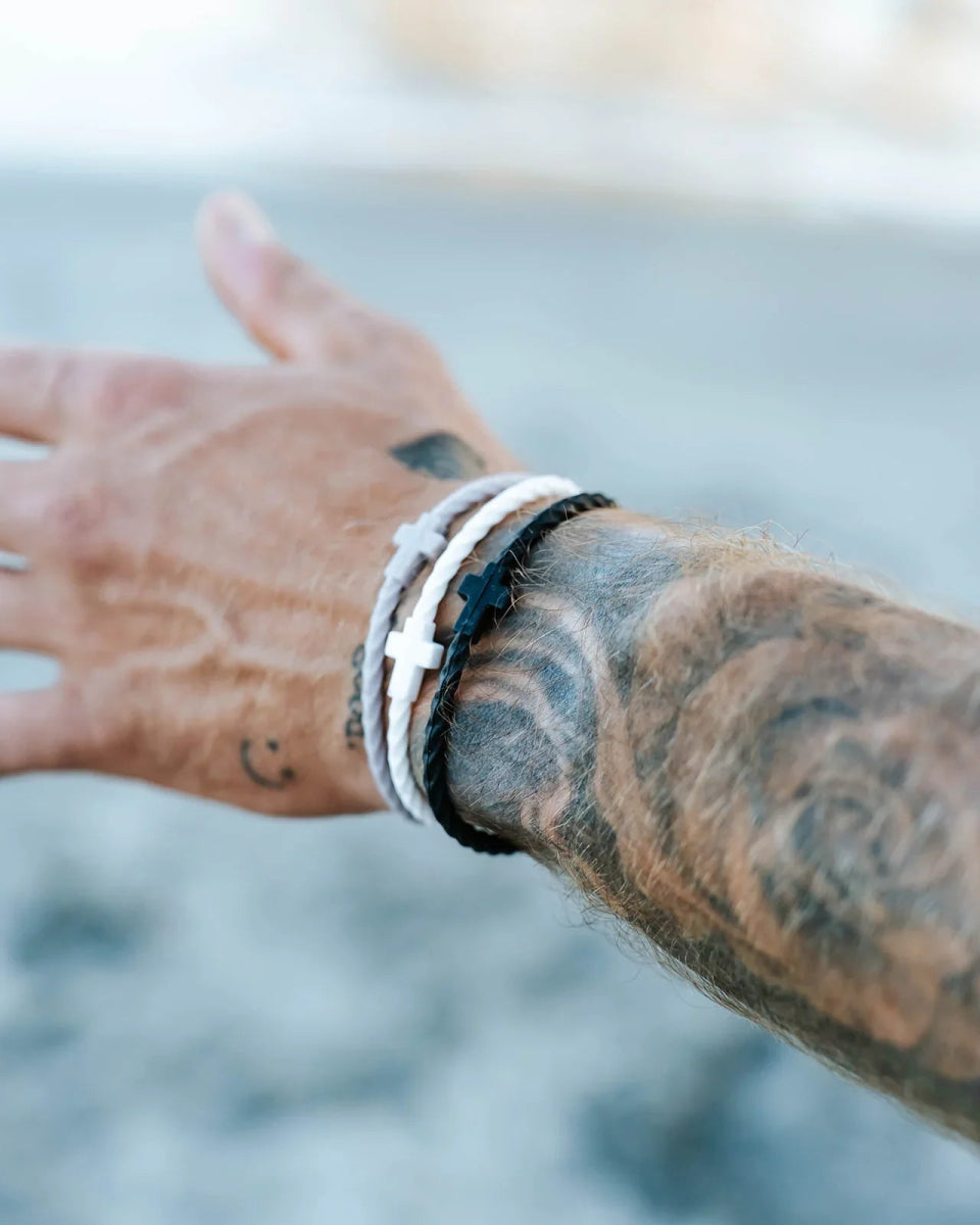 Graphite & Grace Infinity Cross Silicone Bracelet Set - Napa Valley Wildflower Co.