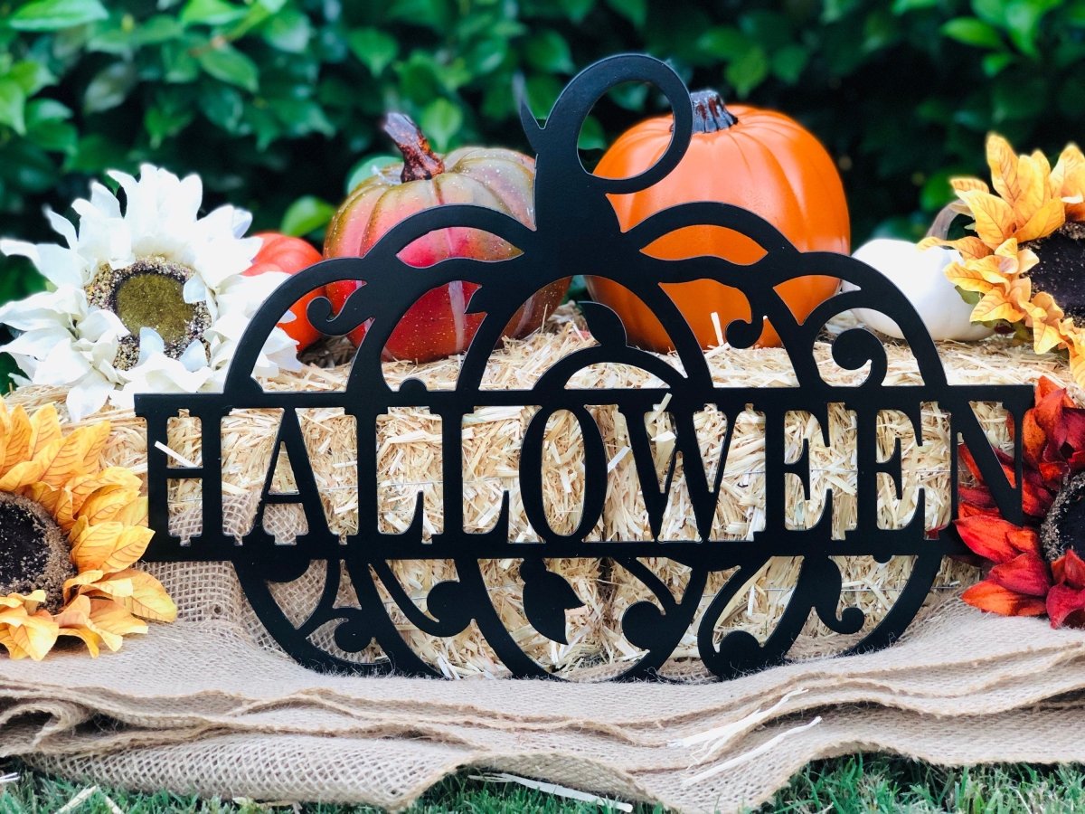 Halloween Pumpkin Metal Sign - Napa Valley Wildflower Co.