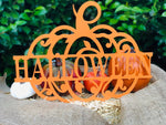 Halloween Pumpkin Metal Sign - Napa Valley Wildflower Co.