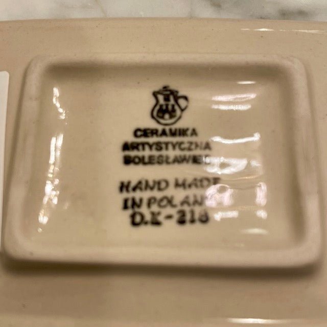 Hand - painted Polish Floral Ceramic Soap Dish - Flower Meadow - Napa Valley Wildflower Co.