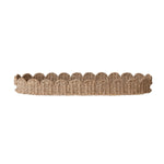 Hand - Woven Bankuan Scalloped Tray with Handles - Napa Valley Wildflower Co.