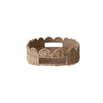 Hand - Woven Bankuan Scalloped Tray with Handles - Napa Valley Wildflower Co.