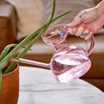 Handcrafted Borosilicate Glass Watering Can - Napa Valley Wildflower Co.