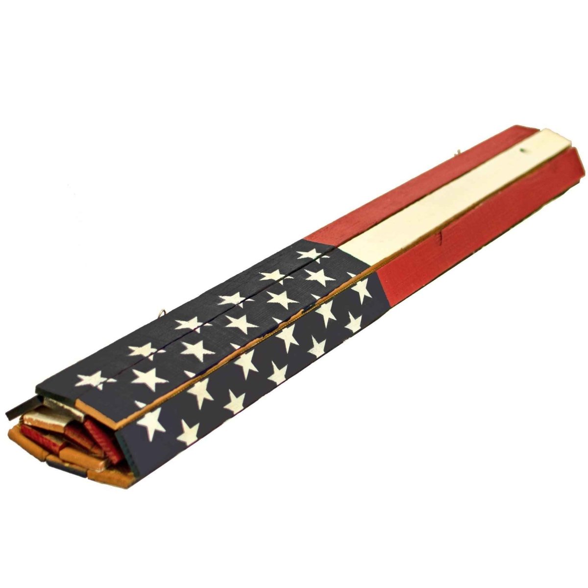 Handmade Rustic Redwood American Flag - Napa Valley Wildflower Co.