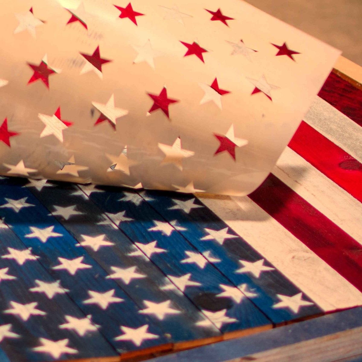 Handmade Wooden American Flag – 27x48 Rustic Reclaimed Redwood Wall Decor (Indoor/Outdoor) - Napa Valley Wildflower Co.