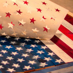 Handmade Wooden American Flag – 27x48 Rustic Reclaimed Redwood Wall Decor (Indoor/Outdoor) - Napa Valley Wildflower Co.