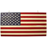 Handmade Wooden American Flag – 27x48 Rustic Reclaimed Redwood Wall Decor (Indoor/Outdoor) - Napa Valley Wildflower Co.