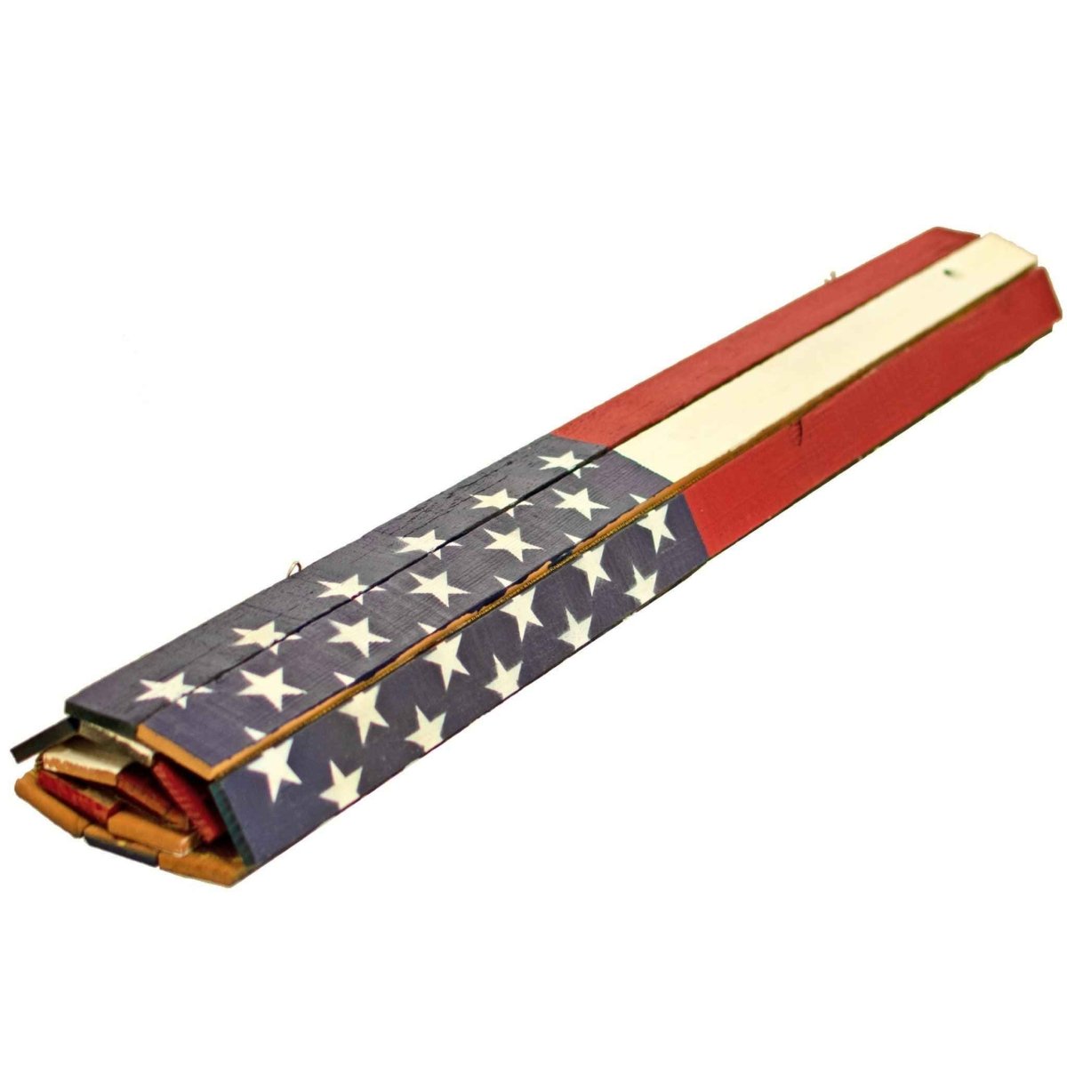 Handmade Wooden American Flag – 27x48 Rustic Reclaimed Redwood Wall Decor (Indoor/Outdoor) - Napa Valley Wildflower Co.