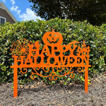 Happy Halloween Metal Yard Stake - Napa Valley Wildflower Co.