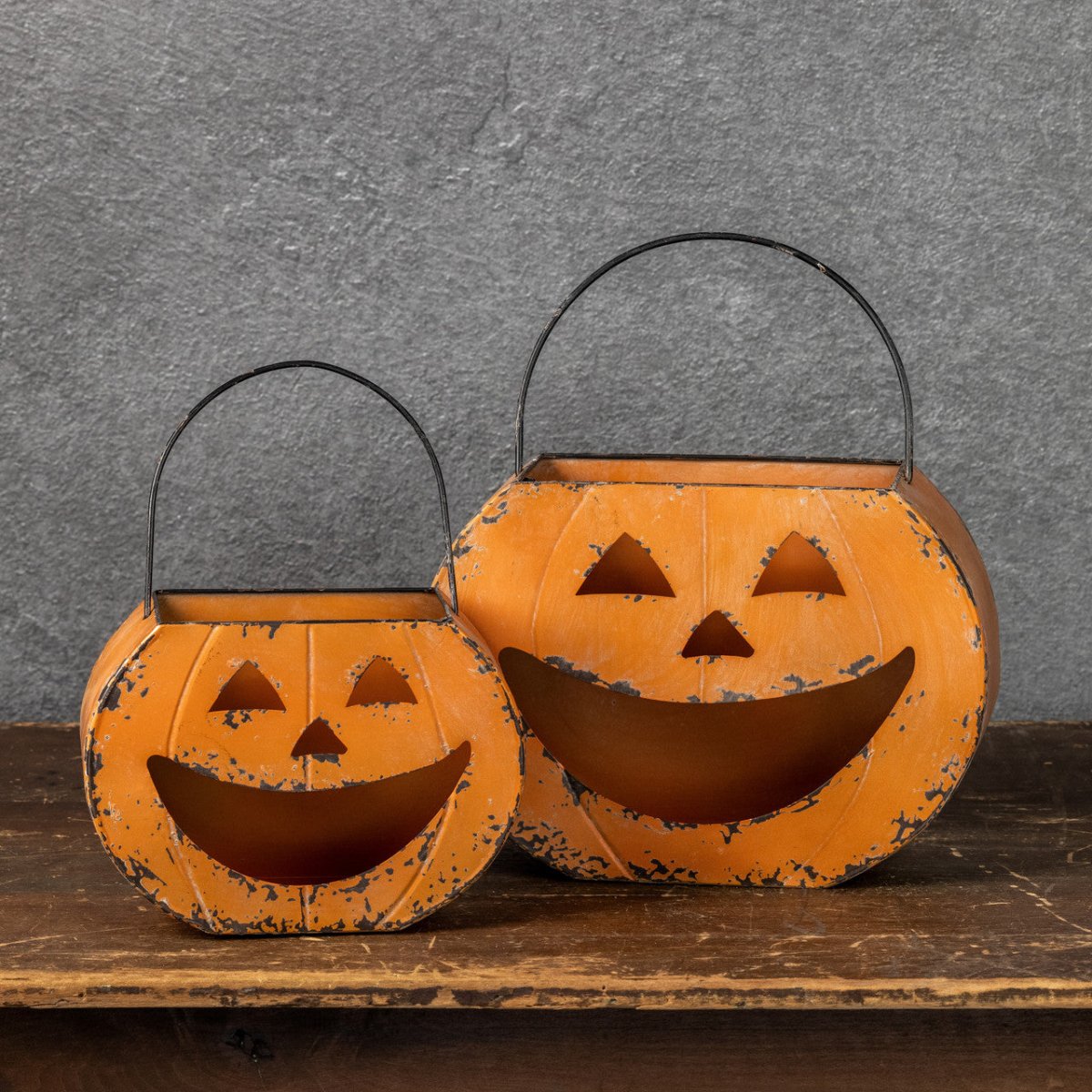 Happy Jack - O' - Lantern Metal Bucket: New for 2025 - Napa Valley Wildflower Co.