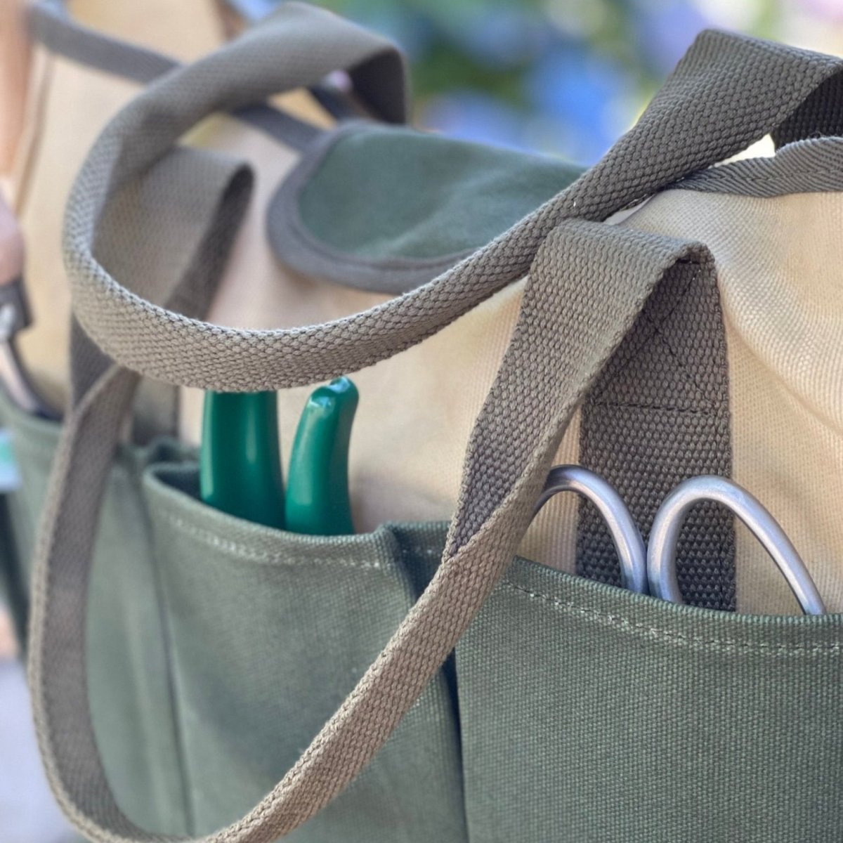Heavy Waxed Canvas Garden Tool Bag - Napa Valley Wildflower Co.