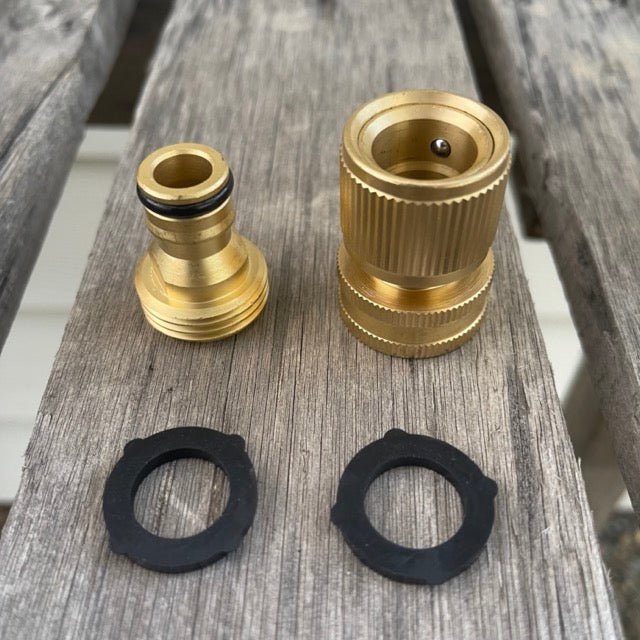 High - Quality Brass Garden Hose Quick Connect Set - Napa Valley Wildflower Co.