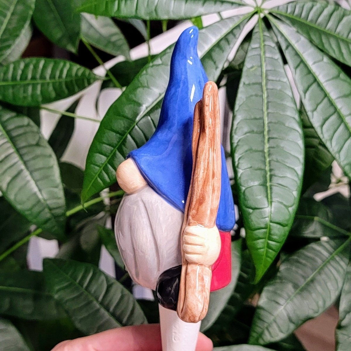 Hiking Gnome Ceramic Watering Spike - Napa Valley Wildflower Co.