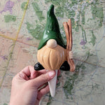 Hiking Gnome Ceramic Watering Spike - Napa Valley Wildflower Co.