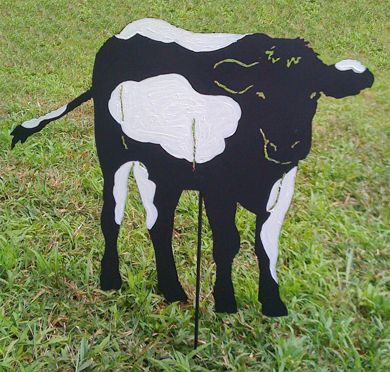 Holstein Dairy Cow Garden Stake or Wall Hanging - Napa Valley Wildflower Co.