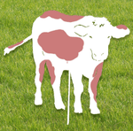 Holstein Dairy Cow Garden Stake or Wall Hanging - Napa Valley Wildflower Co.