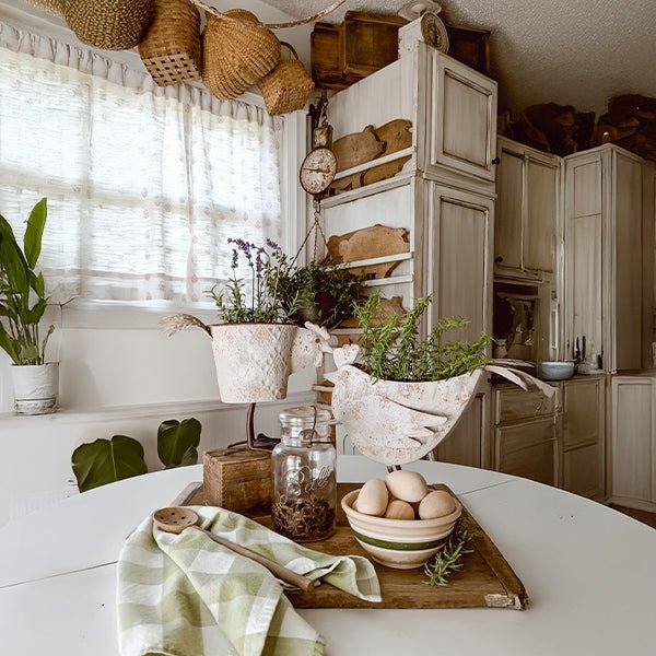 Indoor/Outdoor Distressed Hen Planter, Choose Your Style - Napa Valley Wildflower Co.