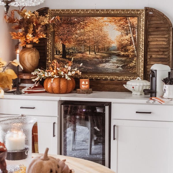 Indoor/Outdoor Metal Pumpkin with Lid - Napa Valley Wildflower Co.