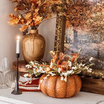 Indoor/Outdoor Metal Pumpkin with Lid - Napa Valley Wildflower Co.