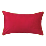 Joy Rectangle Throw Pillow | Red &amp; White Holiday Elegance - Napa Valley Wildflower Co.