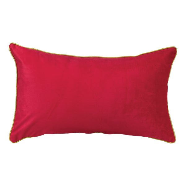 Joy Rectangle Throw Pillow | Red &amp; White Holiday Elegance - Napa Valley Wildflower Co.