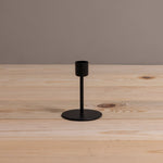 Kent Black Taper Candle Holder, Medium - Napa Valley Wildflower Co.