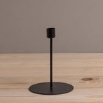 Kent Black Taper Candle Holder, Tall - Napa Valley Wildflower Co.