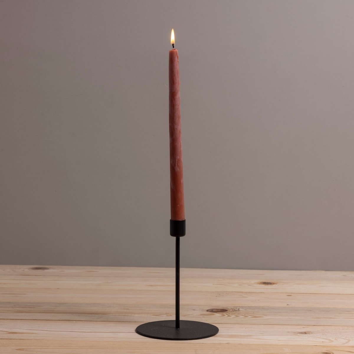 Kent Black Taper Candle Holder, Tall - Napa Valley Wildflower Co.