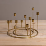 Kent Gold Candlestick Wreath, Large - Napa Valley Wildflower Co.