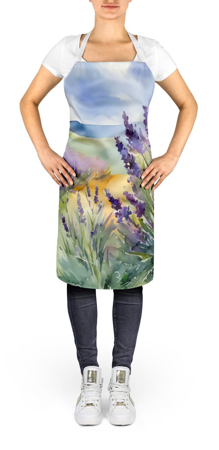Lavender in Watercolor Apron (Design A) - Napa Valley Wildflower Co.