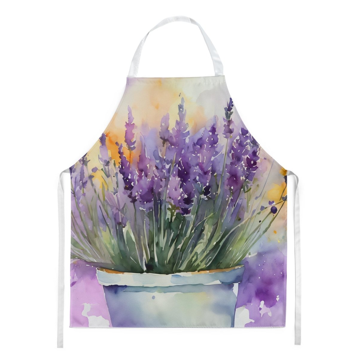 Lavender in Watercolor Apron (Design B) - Napa Valley Wildflower Co.