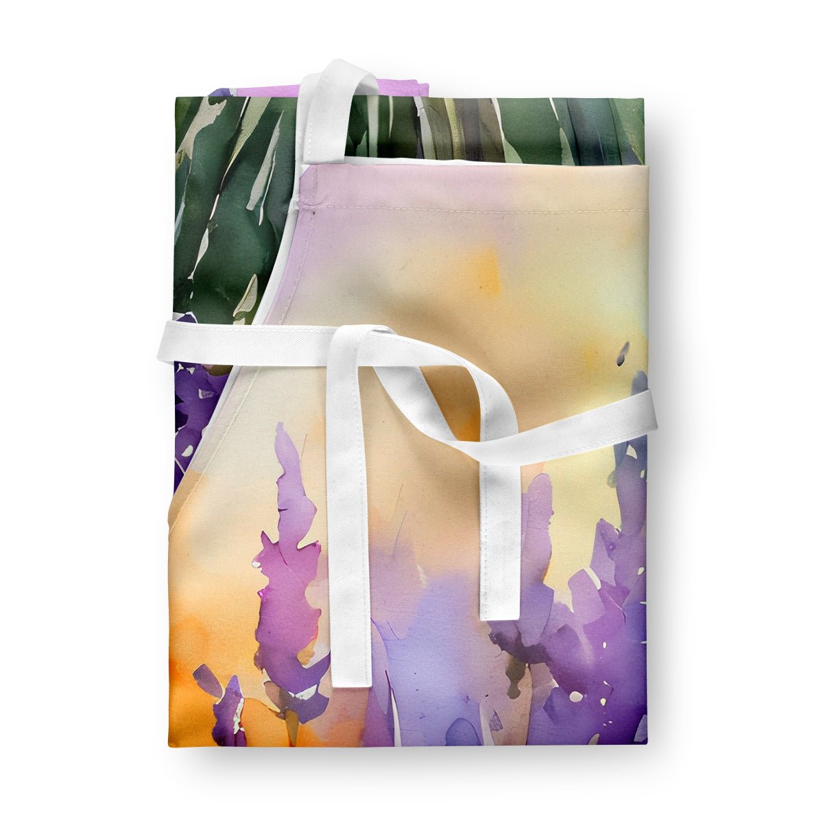 Lavender in Watercolor Apron (Design B) - Napa Valley Wildflower Co.