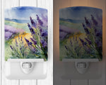 Lavender in Watercolor Ceramic Nightlight (Design A) - Napa Valley Wildflower Co.