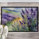 Lavender in Watercolor Doormat 18x27 (Design A) - Napa Valley Wildflower Co.