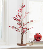 LED Red Berry Tree | 2 Sizes - Napa Valley Wildflower Co.