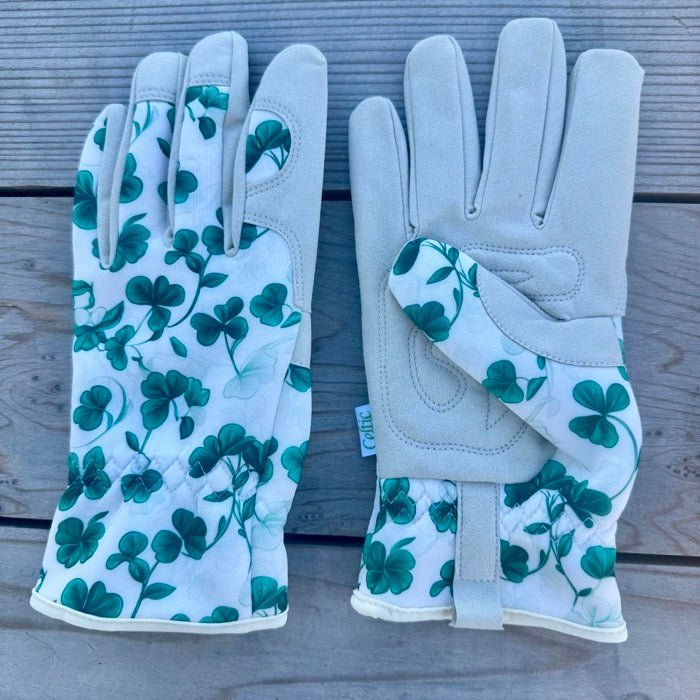 Luck in the Garden? "The Seamair" Clover Gardening Gloves - Napa Valley Wildflower Co.