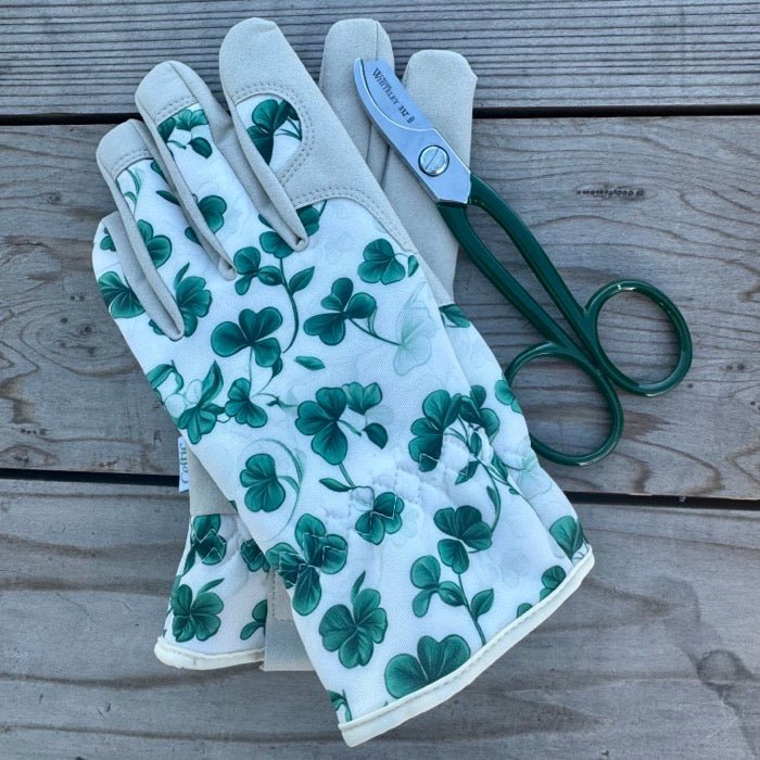 Luck in the Garden? "The Seamair" Clover Gardening Gloves - Napa Valley Wildflower Co.