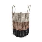 Maine Lobster Rope Basket (Black, Brown & Tan Ombre) - Napa Valley Wildflower Co.