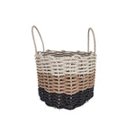 Maine Lobster Rope Basket (Black, Brown & Tan Ombre) - Napa Valley Wildflower Co.