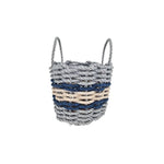 Maine Lobster Rope Basket (Light Gray & Light Tan) - Napa Valley Wildflower Co.