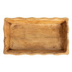 Mango Wood Scalloped Edge Tray - Napa Valley Wildflower Co.