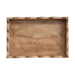 Mango Wood Scalloped Tray - Napa Valley Wildflower Co.