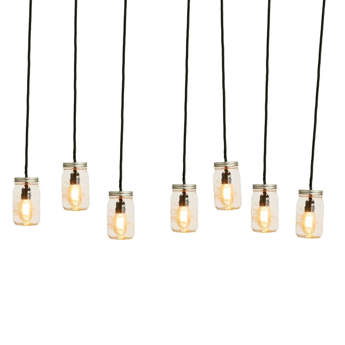 Mason Jar Pendant Lights with Vintage Edison Bulb - Napa Valley Wildflower Co.