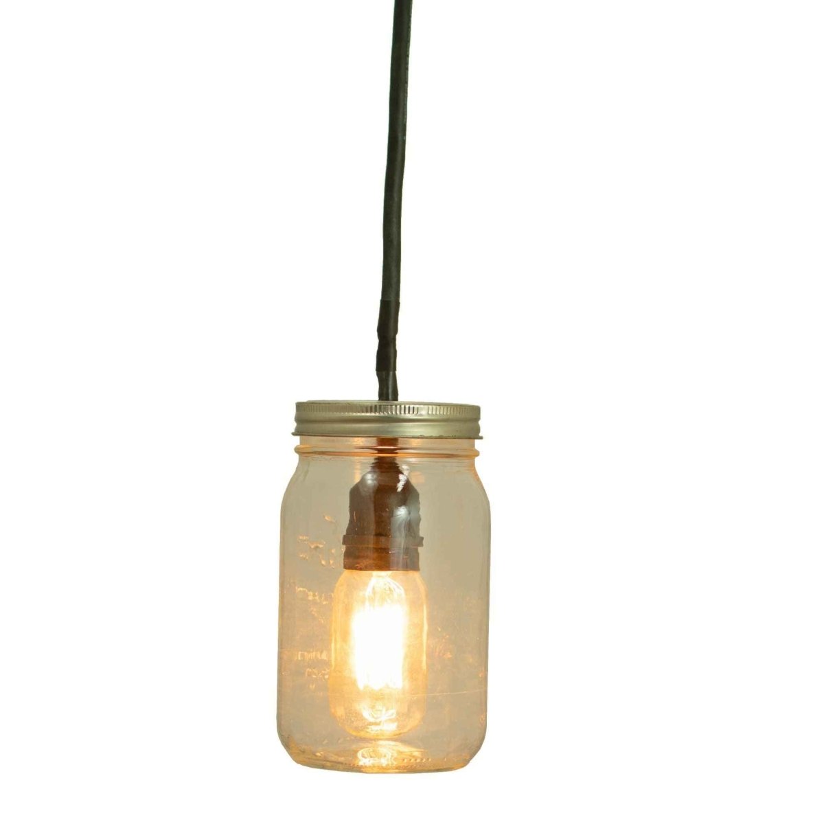 Mason Jar Pendant Lights with Vintage Edison Bulb - Napa Valley Wildflower Co.