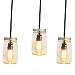 Mason Jar Pendant Lights with Vintage Edison Bulb - Napa Valley Wildflower Co.